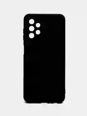 Черный чехол силиконовый на Samsung Galaxy A13 4G (Самсунг Галакси А13), с защитой камеры
