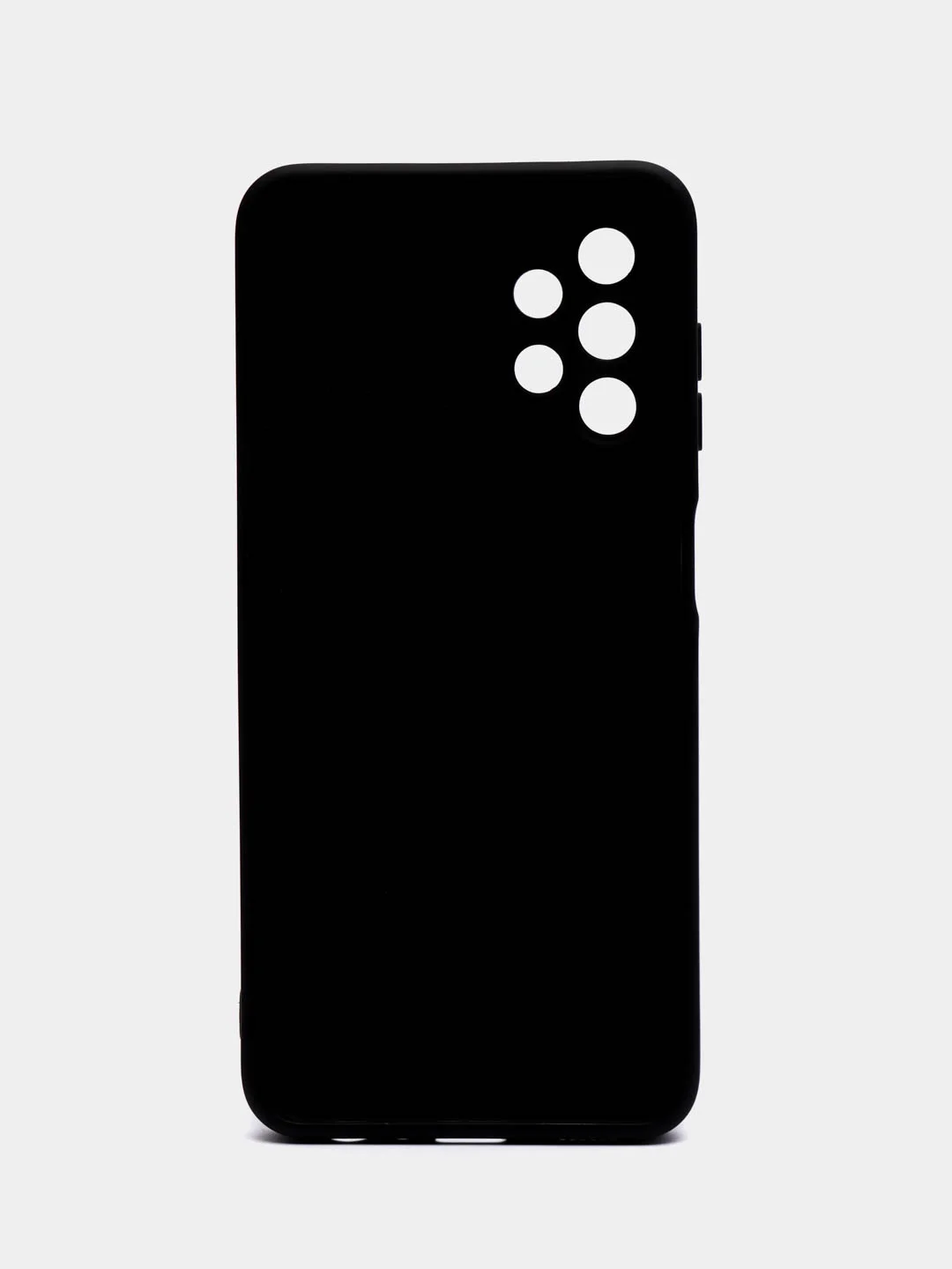 Черный чехол силиконовый на Samsung Galaxy A13 4G (Самсунг Галакси А13), с защитой камеры