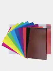 Картон цветной, двусторонний, мелованный, А4, 10 цветов