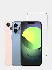 Черный защитное стекло 9D для iPhone 14, 14 Plus, 14 Pro, 14 Pro Max