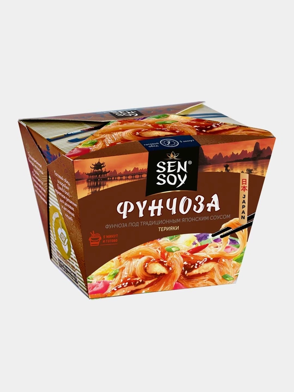 Лапша SenSoy "Фунчоза", под японским соусом терияки, 125 г