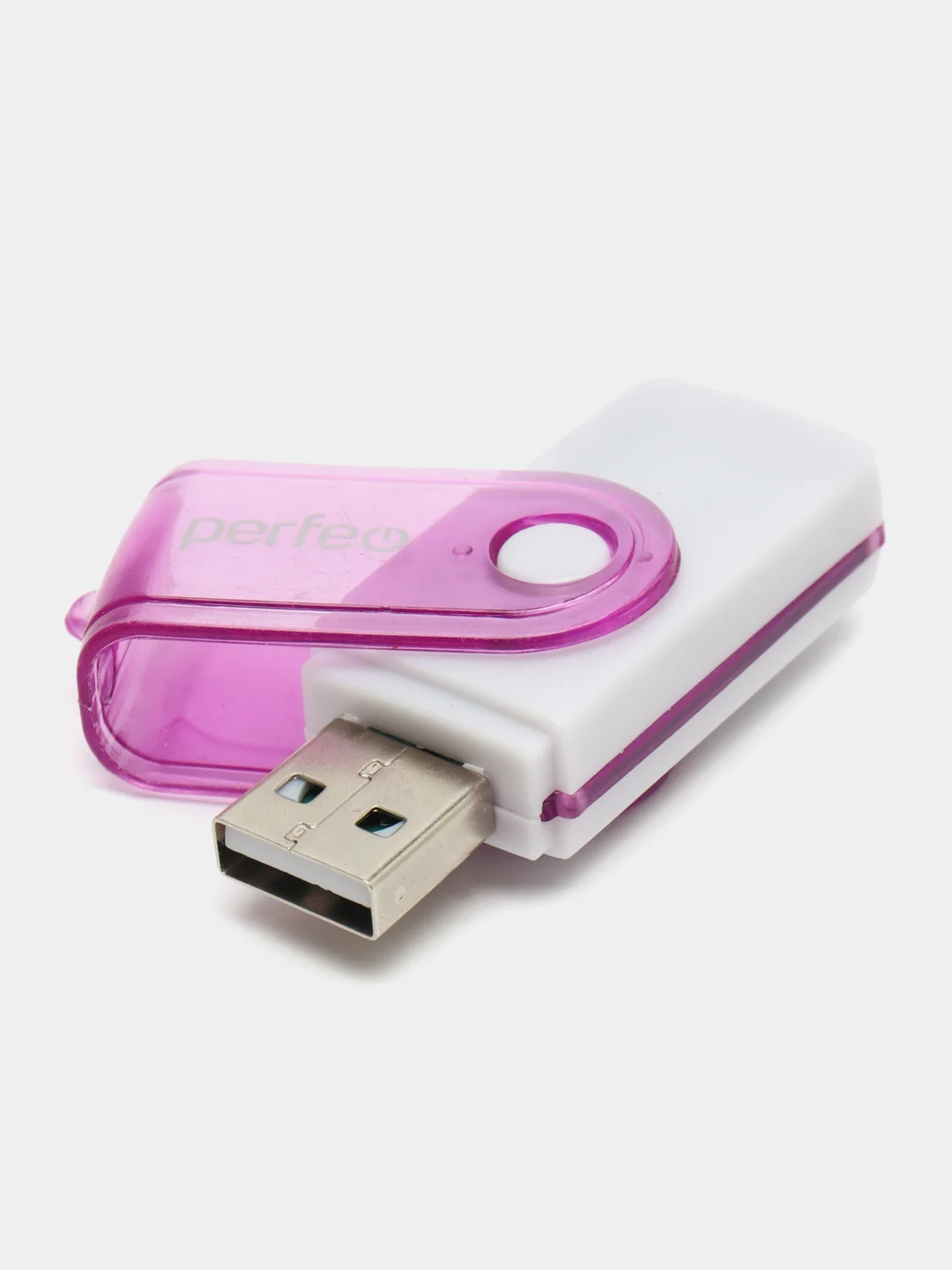Фиолетовый картридер Perfeo Card Reader, SD/MMC+Micro SD+MS+M2