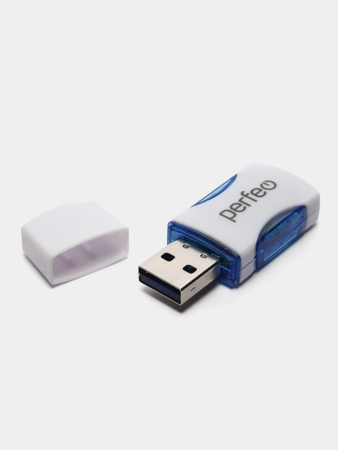 Синий perfeo Card Reader Micro SD, PF-VI-R024