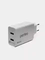 Сетевое зарядное устройство Perfeo Fast 2 с разъемом 2 x USB, QC3.0, белое, PFA4141