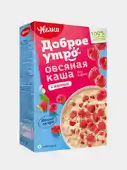 Каша быстрого приготовления Увелка, овсяная, с малиной, 5 х 40 г
