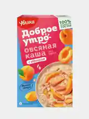 Каша быстрого приготовления Увелка, овсяная, с абрикосом, 5 х 40 г