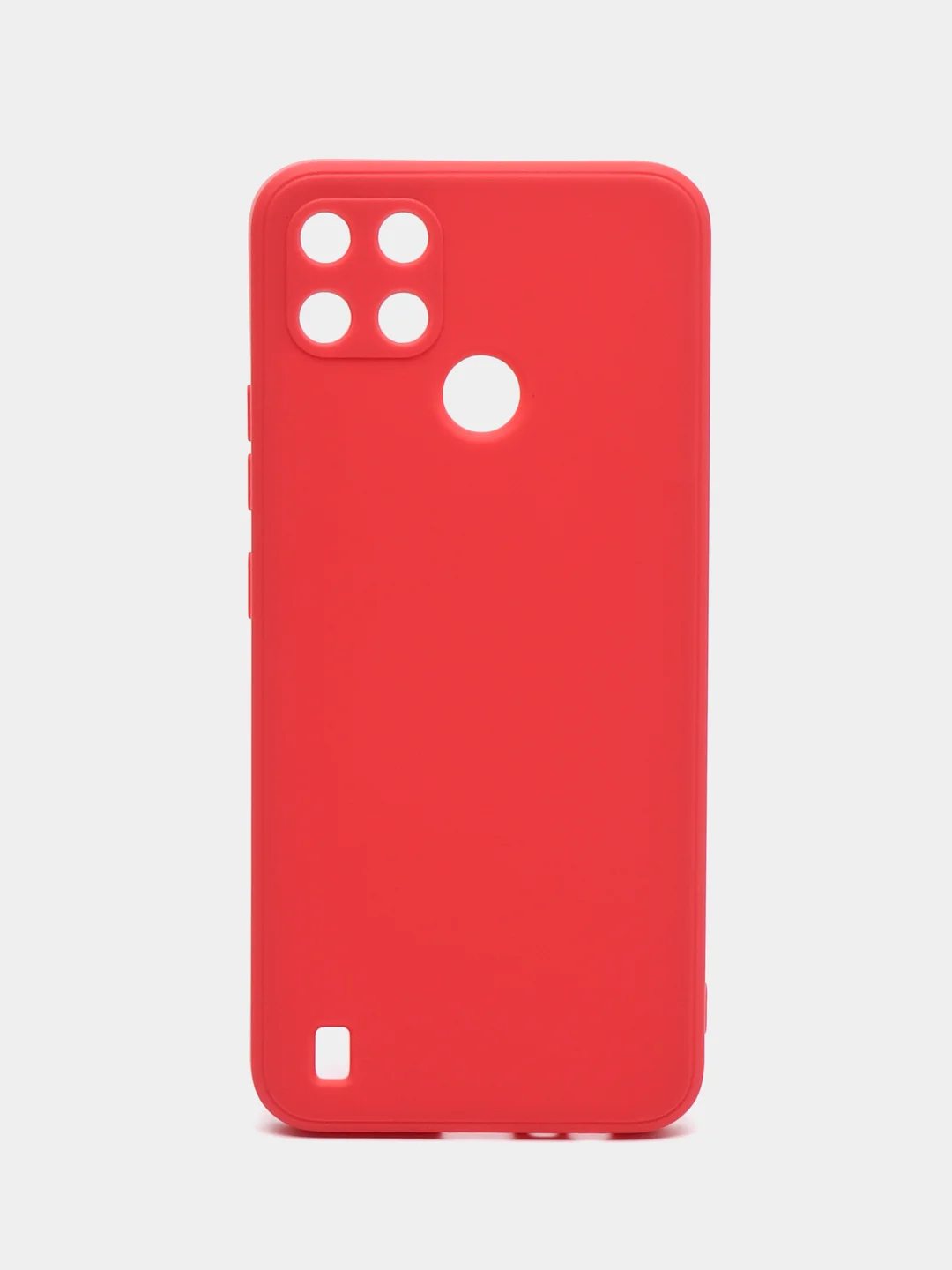 Коралловый чехол Realme C21Y / C25Y силиконовый с защитой камеры ( Реалми С21У С25У )
