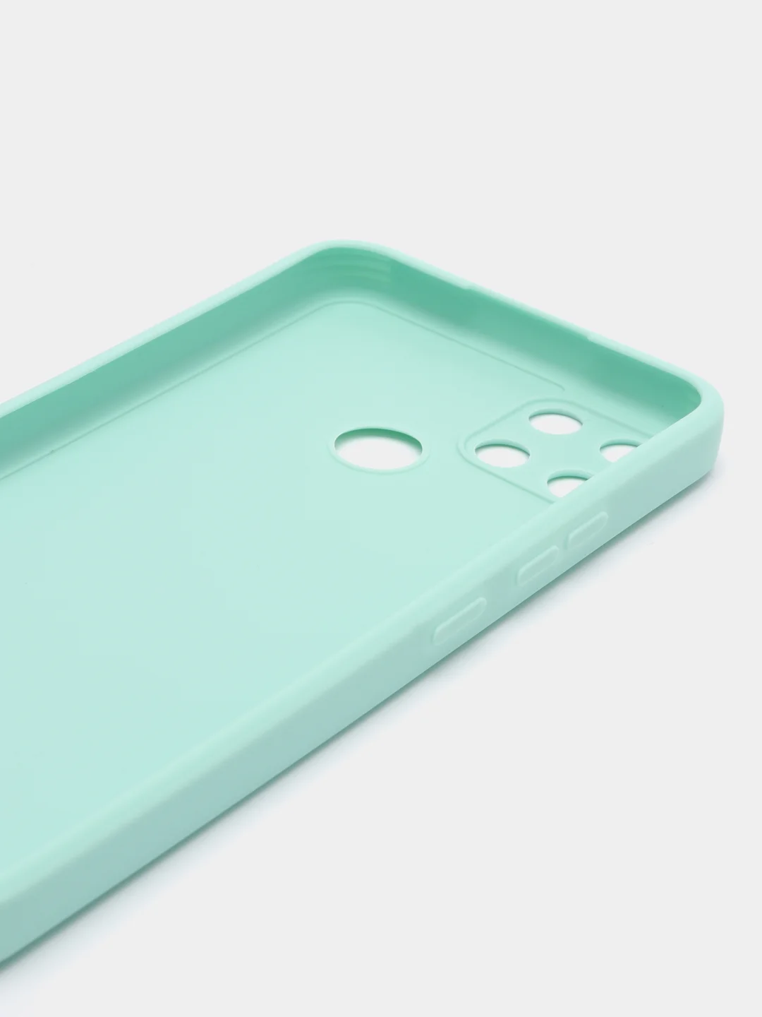 Мятный чехол Realme C21Y / C25Y силиконовый с защитой камеры ( Реалми С21У С25У )