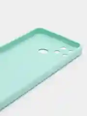 Мятный чехол Realme C21Y / C25Y силиконовый с защитой камеры ( Реалми С21У С25У )