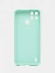 Мятный чехол Realme C21Y / C25Y силиконовый с защитой камеры ( Реалми С21У С25У )