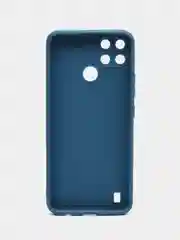 Синий чехол Realme C21Y / C25Y силиконовый с защитой камеры ( Реалми С21У С25У )