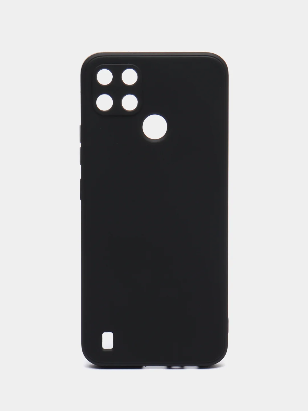 Тёмно-зелёный чехол Realme C21Y / C25Y силиконовый с защитой камеры ( Реалми С21У С25У )