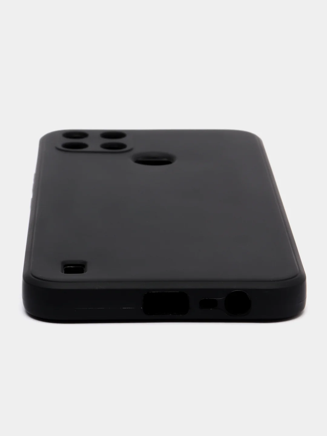 Тёмно-зелёный чехол Realme C21Y / C25Y силиконовый с защитой камеры ( Реалми С21У С25У )