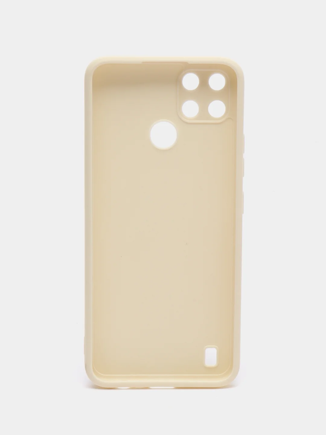 Молочный чехол Realme C21Y / C25Y силиконовый с защитой камеры ( Реалми С21У С25У )