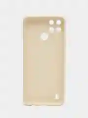 Молочный чехол Realme C21Y / C25Y силиконовый с защитой камеры ( Реалми С21У С25У )