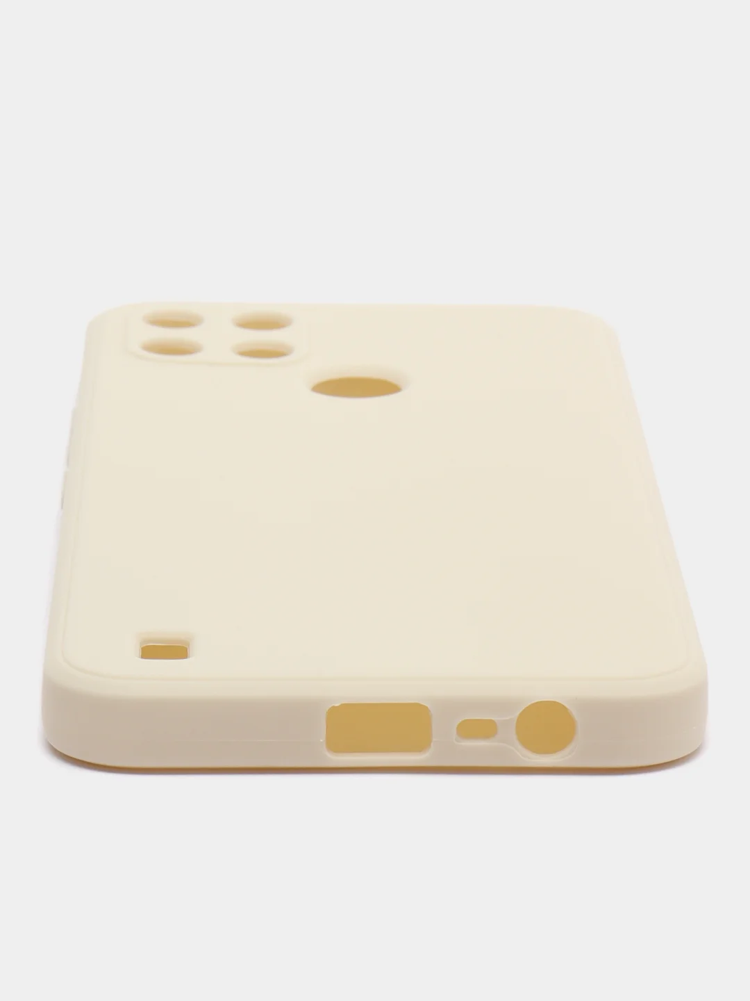 Молочный чехол Realme C21Y / C25Y силиконовый с защитой камеры ( Реалми С21У С25У )