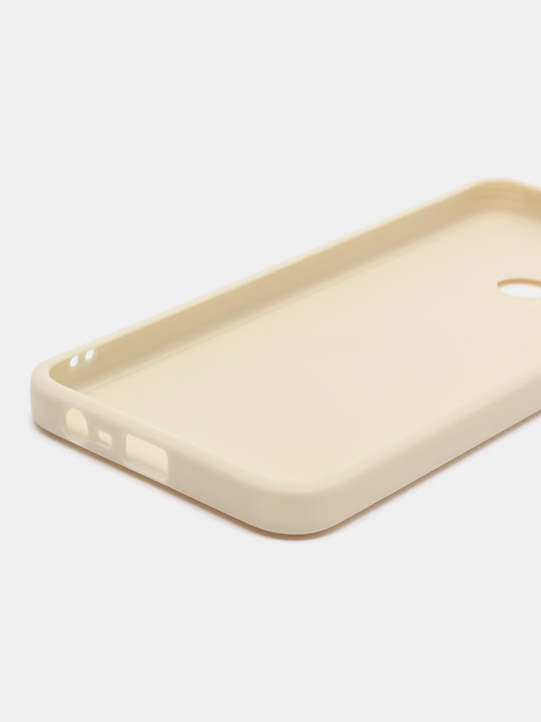 Молочный чехол Realme C21Y / C25Y силиконовый с защитой камеры ( Реалми С21У С25У )