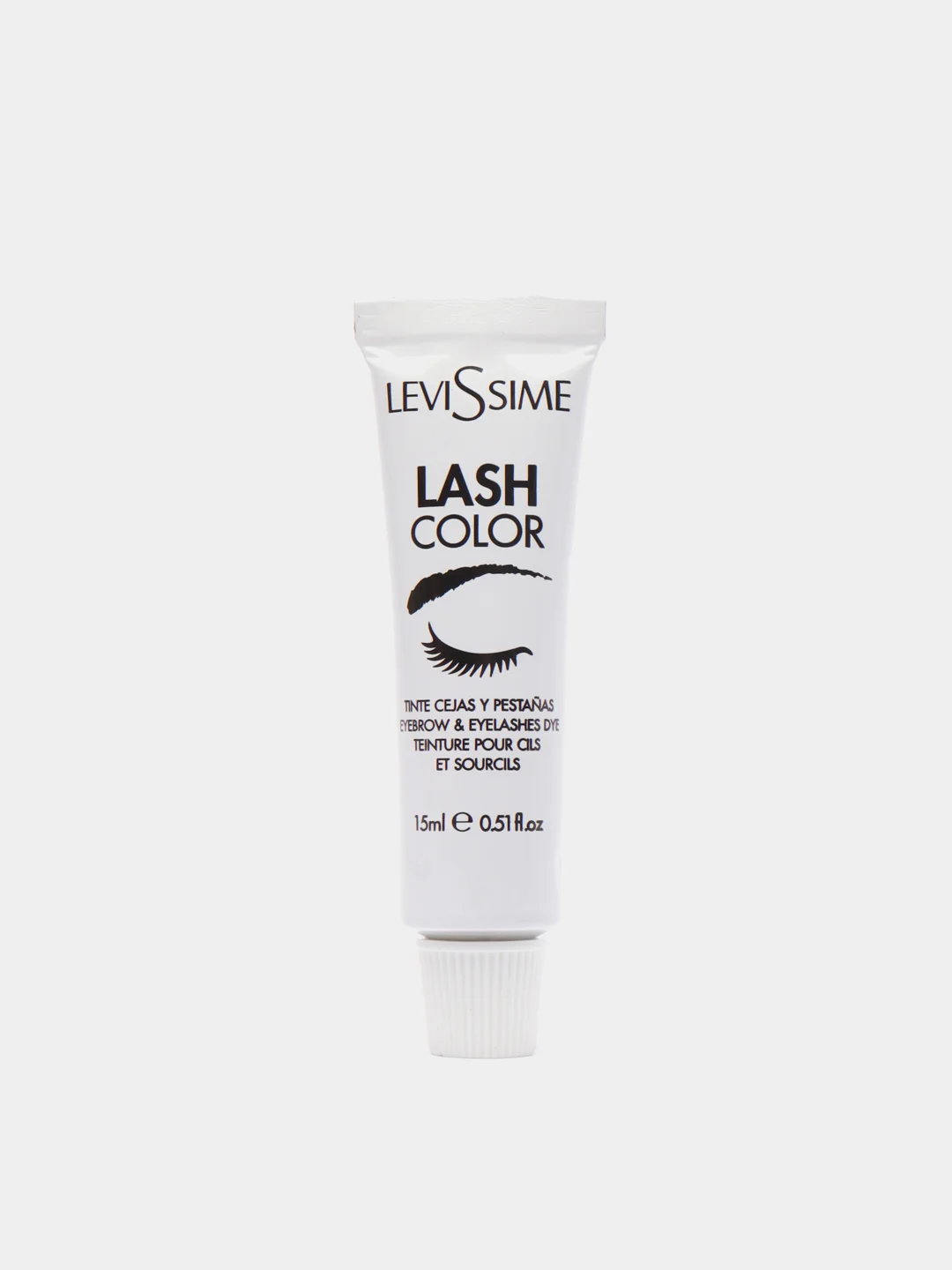 Краска для бровей и ресниц Levissime Lash Color, черная, 15 мл