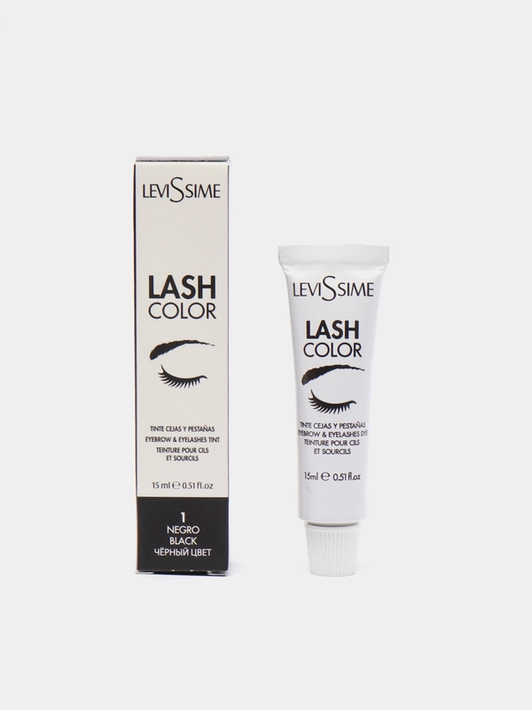 Краска для бровей и ресниц Levissime Lash Color, черная, 15 мл