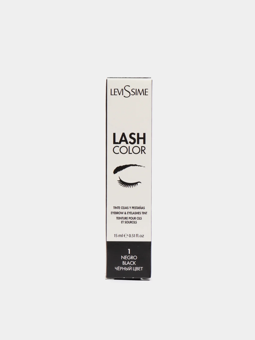 Краска для бровей и ресниц Levissime Lash Color, черная, 15 мл