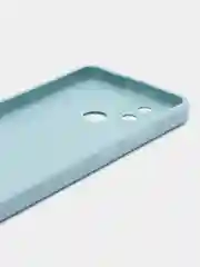 Светло-синий чехол Realme C21Y / C25Y силиконовый с защитой камеры ( Реалми С21У С25У )