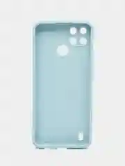 Светло-синий чехол Realme C21Y / C25Y силиконовый с защитой камеры ( Реалми С21У С25У )