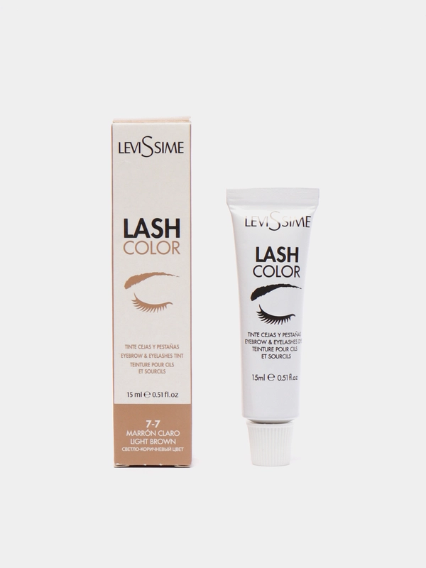 Краска для бровей и ресниц Levissime "Lash Color", светло-коричневый 7-7, 15 мл