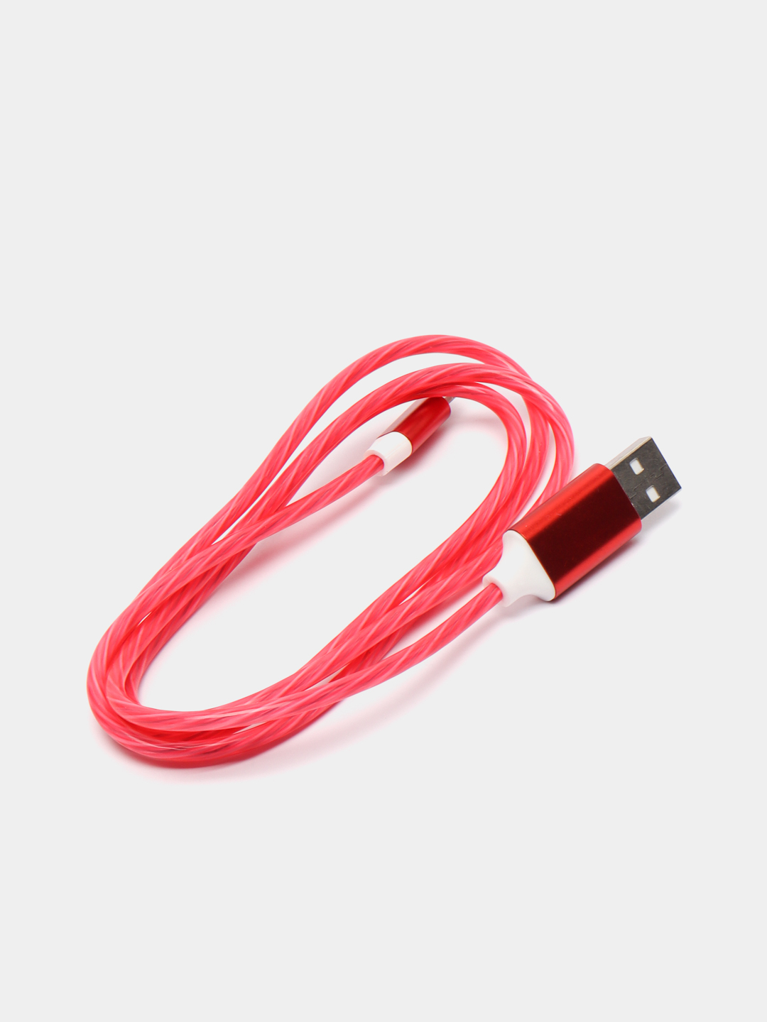 Светящийся USB кабель для Iphone, Android micro USB Type-C Lightning купить  по цене 163.67 ₽ в интернет-магазине Магнит Маркет