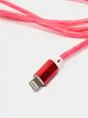 Кораллово-розовый светящийся USB кабель для Iphone, Android micro USB Type-C Lightning
