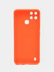 Оранжевый чехол Realme C21Y / C25Y силиконовый с защитой камеры ( Реалми С21У С25У )