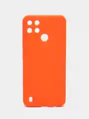 Оранжевый чехол Realme C21Y / C25Y силиконовый с защитой камеры ( Реалми С21У С25У )