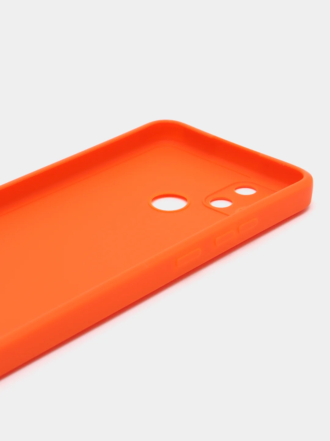 Оранжевый чехол Realme C21Y / C25Y силиконовый с защитой камеры ( Реалми С21У С25У )