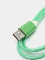 Лайм светящийся USB кабель для Iphone, Android micro USB Type-C Lightning