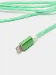 Лайм светящийся USB кабель для Iphone, Android micro USB Type-C Lightning