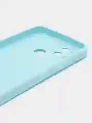 Голубой чехол Realme C21Y / C25Y силиконовый с защитой камеры ( Реалми С21У С25У )
