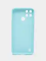 Голубой чехол Realme C21Y / C25Y силиконовый с защитой камеры ( Реалми С21У С25У )
