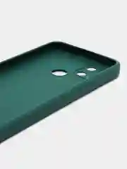 Тёмно-зелёный чехол Realme C21Y / C25Y силиконовый с защитой камеры ( Реалми С21У С25У )