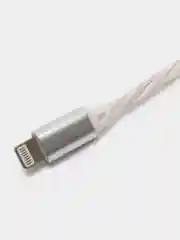 Серебряный светящийся USB кабель для Iphone, Android micro USB Type-C Lightning