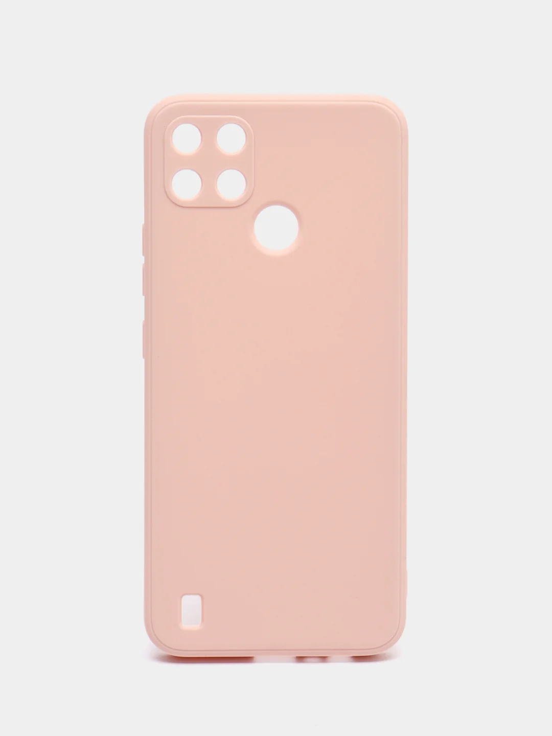 Пудровый чехол Realme C21Y / C25Y силиконовый с защитой камеры ( Реалми С21У С25У )