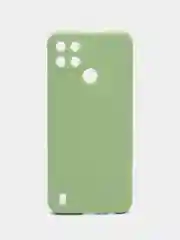 Зеленый чехол Realme C21Y / C25Y силиконовый с защитой камеры ( Реалми С21У С25У )