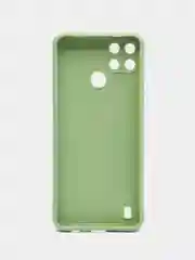 Зеленый чехол Realme C21Y / C25Y силиконовый с защитой камеры ( Реалми С21У С25У )
