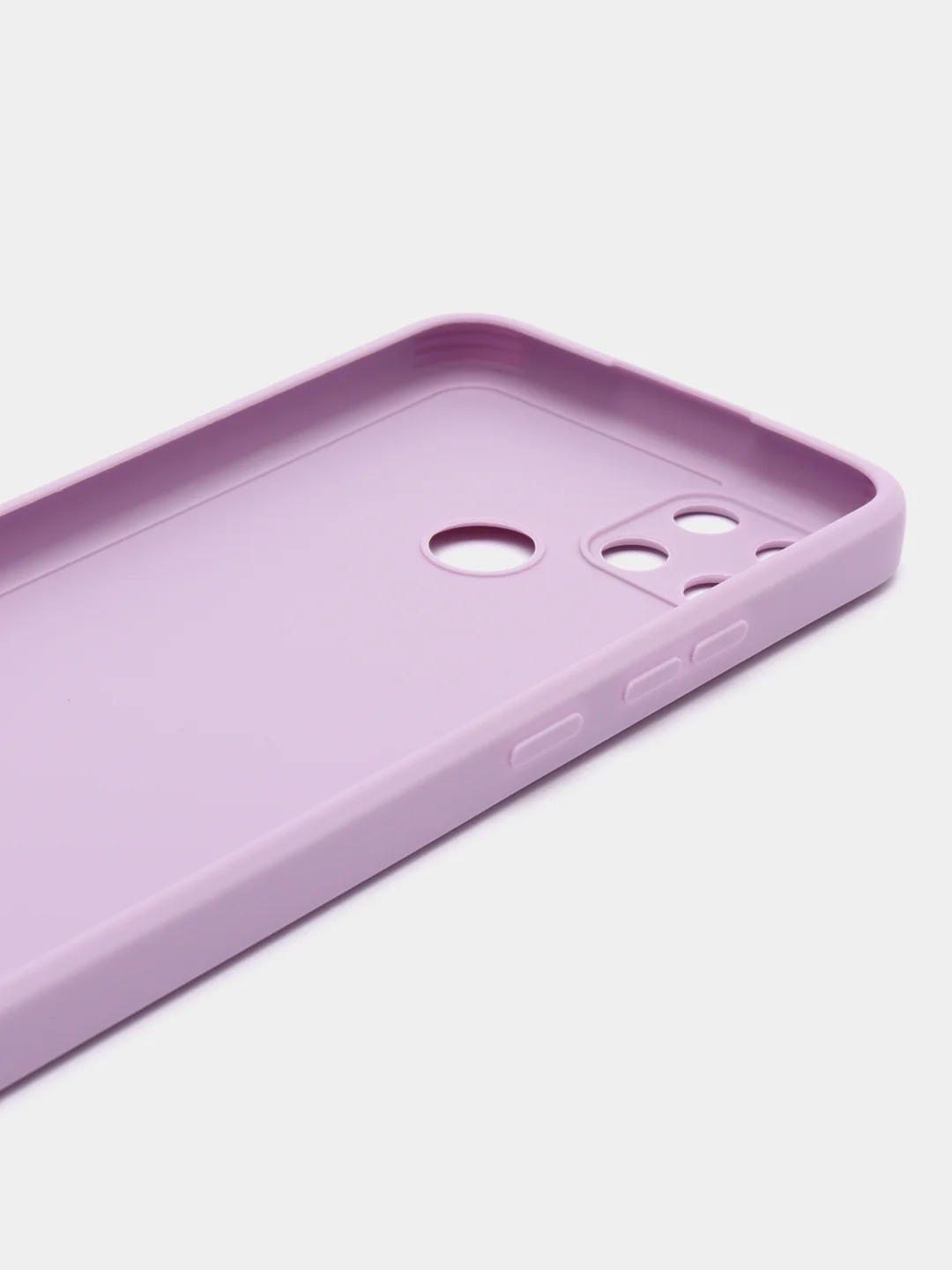 Лавандовый чехол Realme C21Y / C25Y силиконовый с защитой камеры ( Реалми С21У С25У )