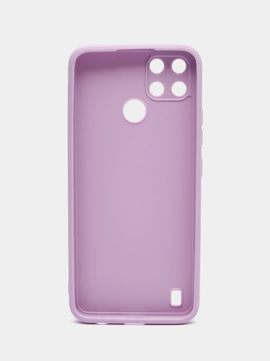 Лавандовый чехол Realme C21Y / C25Y силиконовый с защитой камеры ( Реалми С21У С25У )