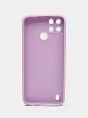 Лавандовый чехол Realme C21Y / C25Y силиконовый с защитой камеры ( Реалми С21У С25У )
