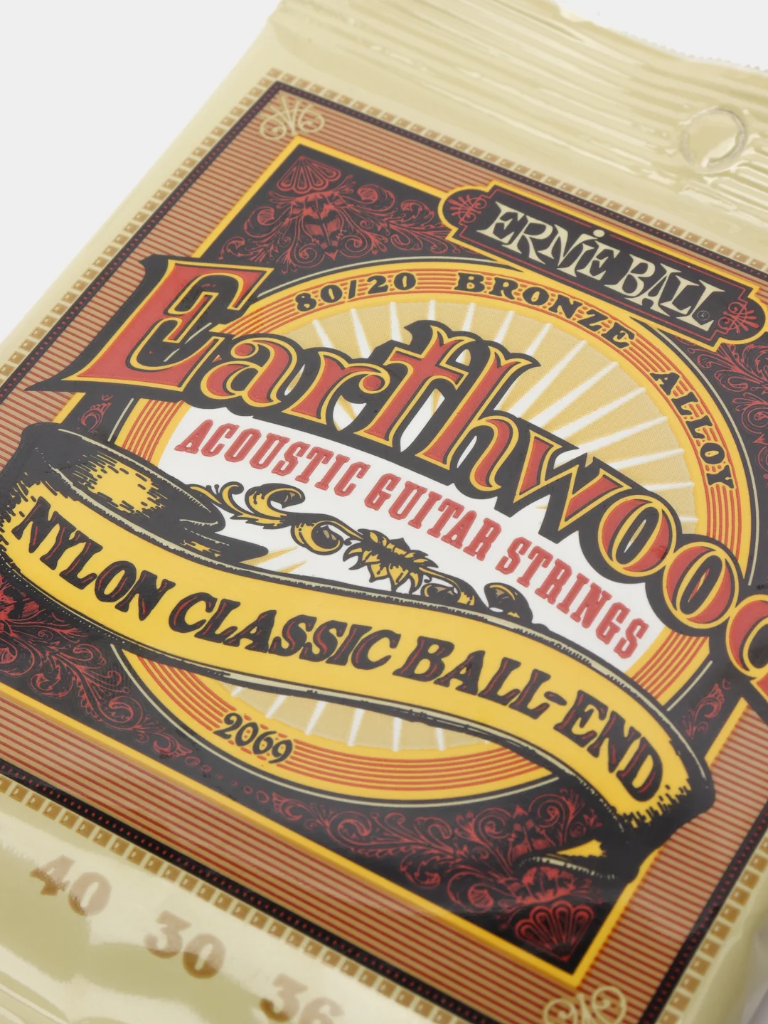 Струны для классической гитары Ernie Ball P02069, бронза, с шариком на конце