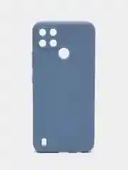 Синий меланж чехол Realme C21Y / C25Y силиконовый с защитой камеры ( Реалми С21У С25У )