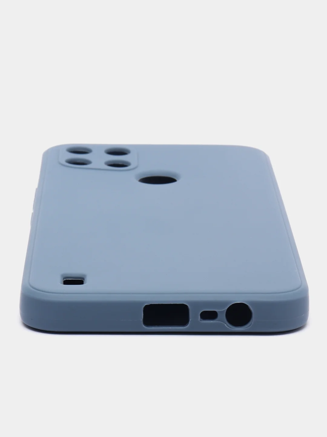 Синий меланж чехол Realme C21Y / C25Y силиконовый с защитой камеры ( Реалми С21У С25У )