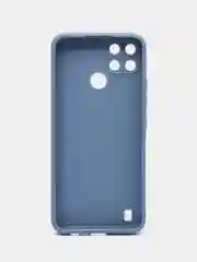 Синий меланж чехол Realme C21Y / C25Y силиконовый с защитой камеры ( Реалми С21У С25У )