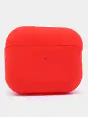 Красный силиконовый чехол для наушников AirPods 3 ( аирподс 3)
