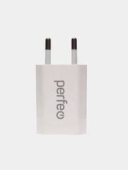 Сетевое зарядное устройство с разъемом USB Perfeo, 1А, белый, I4605